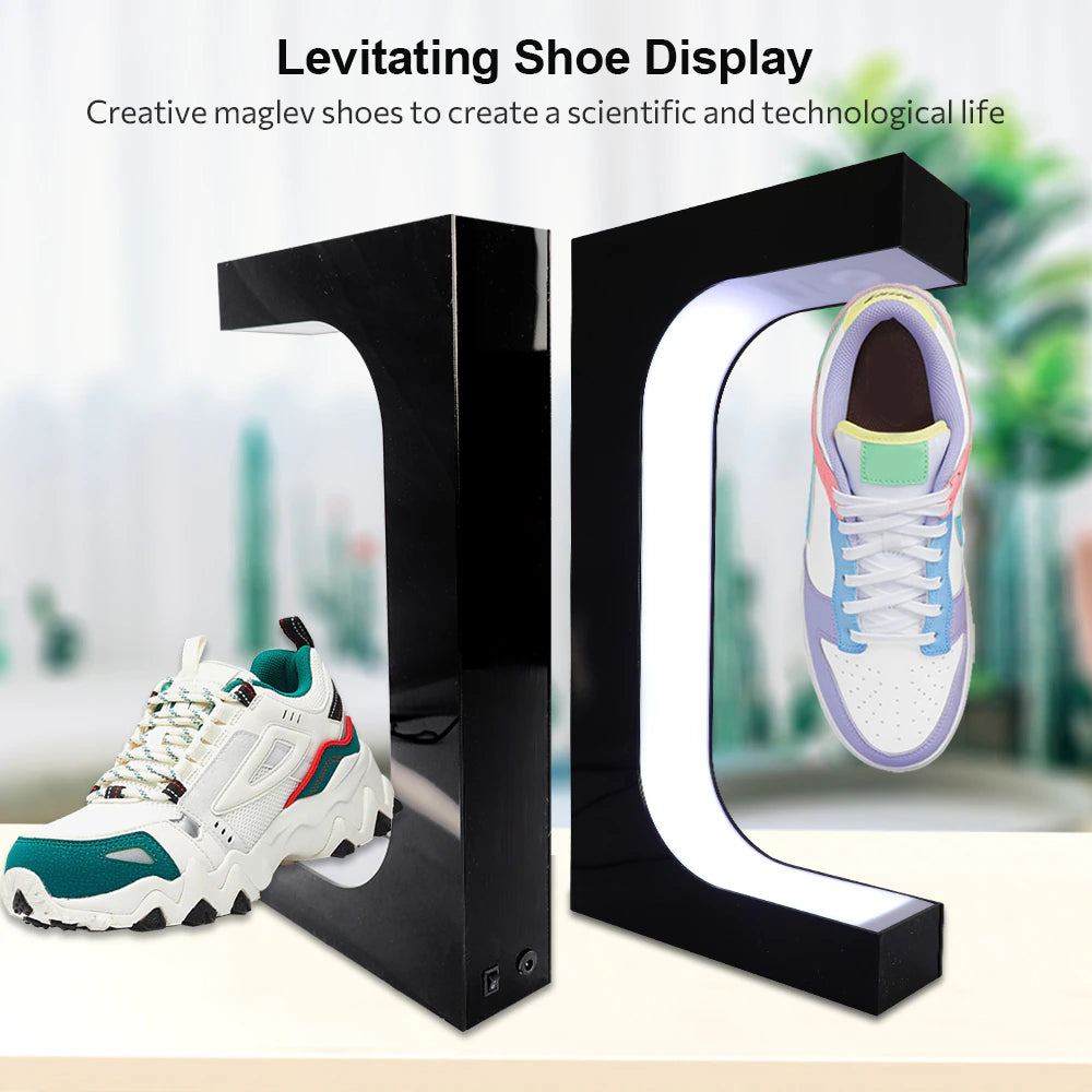 Color Lighting Shoe Rack Shoe Levitating Display Stand Shoes