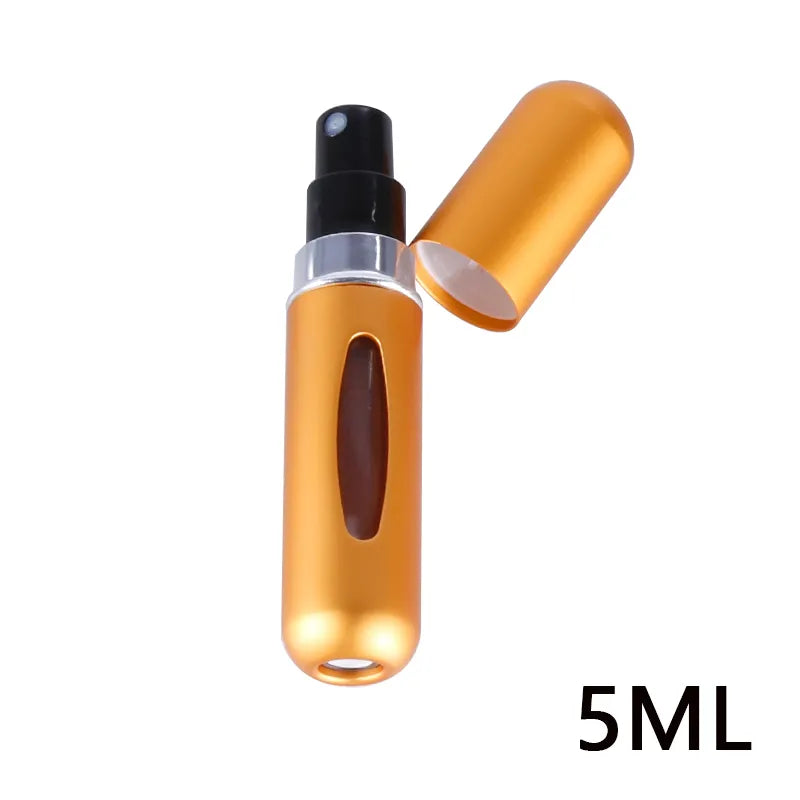 5ml Bottom Charge Perfume Refillable Bottle Liquid Container For Cosmetics Spray Bottling Dispenser Press Head Portable Travel